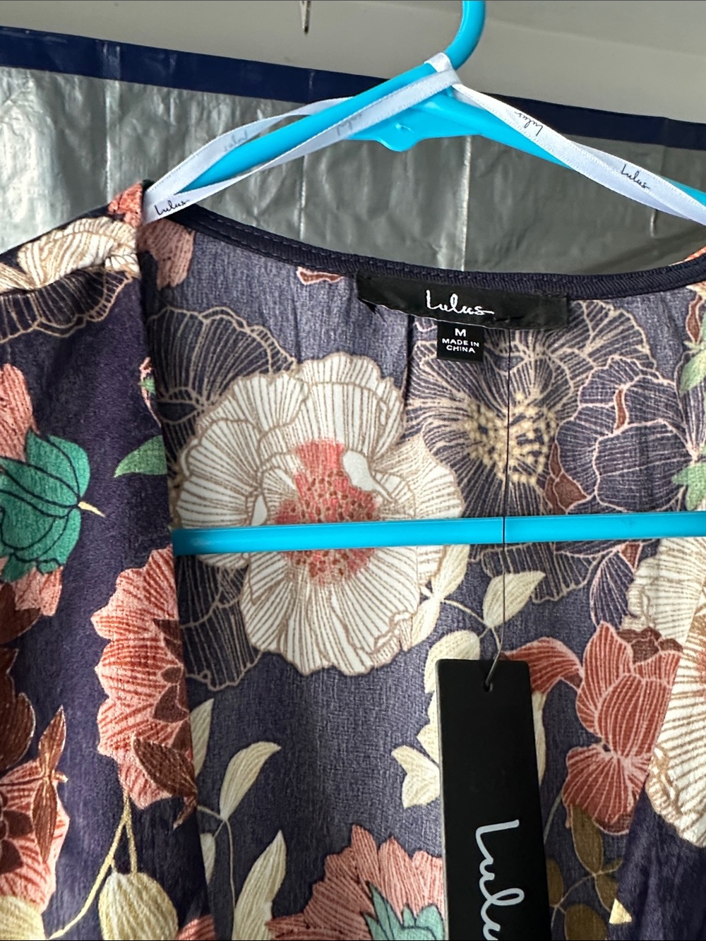 Lulus Wrap Dress with Long Sleeves - Picture 3 of 3